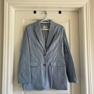 Blue Leather Jacket Jobis